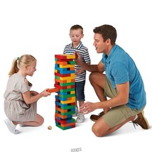 Hammacher Die Determined Toppling Timbers Game Building Blocks Game - $75.95