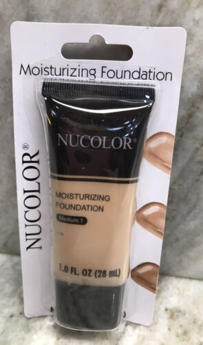 Nucolor-Moisturizing Foundation-Medium 1 1.0oz/28ml.-Brand New-SHIPS N 2... - $18.69
