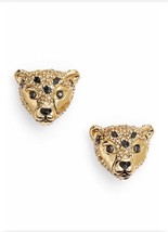  Kate Spade Run Wild Cheetah Stud Earrings w /KS Dust Bag - £35.39 GBP
