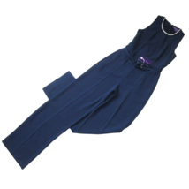 NWoT Ralph Lauren Collection Purple Label Jumpsuit in Navy Crepe 1-Piece 4 - £155.37 GBP