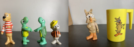 POGO Rubber 5 Figures Premiums matching cup Walt Kelly&#39;s Turtle Owl Dog 1969 - £54.51 GBP
