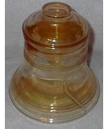 Vintage Liberty Bell Iridescent Amber Glass Cookie Jar - €12,83 EUR