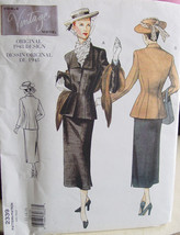 Vogue Pattern 2339 Vintage Style 1948 Womens Suit size 12,14,16 - £9.48 GBP