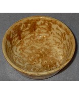 Yellow Spongeware Spatterware 5 inch Cereal Bowl B - $9.95
