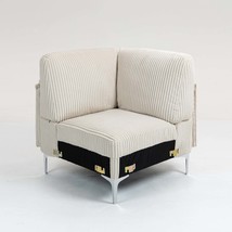 Beige Modular Sectional Sofa: Corner &amp; Middle Seats - $213.99