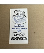 Family Fare And Party Fixings With Bordens Cream Cheese Leaflet Paper Ep... - $28.75