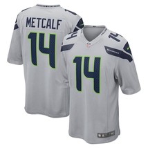 NWT men&#39;s large DK metcalf seattle Seahawks Jersey grey - $75.99