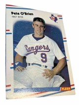 1988 Fleer Pete O&#39;Brien Texas Rangers #475 - £1.09 GBP