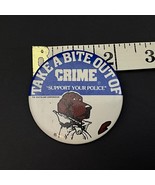 McGruff Dog Take A Bite Out of Crime Support Your Police Pinback Pin But... - $9.88