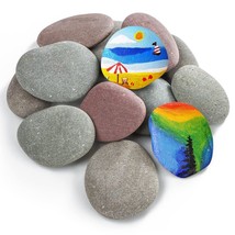 Kindness Rocks - 12Pcs Large River Rocks Painting Kit for Kids, Bulk Flat Smooth - £56.26 GBP