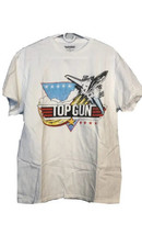 2020 Official Top Gun Jet Plane Logo White T-Shirt Size med Nwot - £10.83 GBP