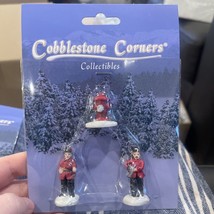 Cobblestone Corners Village Accessories Christmas Firemen People Figures - $10.40