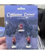Cobblestone Corners Village Accessories Christmas Firemen People Figures - $195.60 MXN