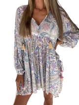 Spell belladonna tunic dress in Light Pastel - $180.00