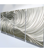 Metal Wall Art Abstract Sculpture Painting Modern Decor Echo - £130.75 GBP