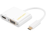 CableCreation USB C to HDMI VGA Adapter, Type C to HDMI 4K VGA 1080P Con... - £25.56 GBP