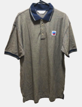 Chevron Houston Texas Oil Natural Gas Brown Employee Logo Polo Shirt XL - $9.85