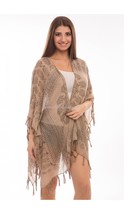 Aztec Print Cotton Kimonos w/ Tassels Cover Up Casual Beach Pool Fashion... - £18.56 GBP