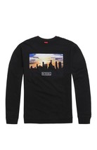 Men&#39;s Guys Visual Spectrum Crew Fleece Sweatshirt Vans City Scape New $69 - £39.54 GBP