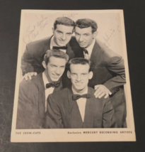 $39.99 Vintage 50s The Crew-Cuts Mercury Recording B/W Signed Promotion Photo - £31.77 GBP