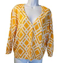 Ashley Stewart Orange Geometric Plus Size Cropped Cardigan Sz 22/24 NWT  - €10,93 EUR