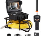 VEVOR Sewer Camera with 512Hz Locator,300 ft/91.5 m, 9&quot; Pipeline Inspect... - $1,470.99