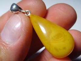 Natural handmade Amber Pendant Old Amber Unique Gift Amber Jewelry Silver 925 - £31.78 GBP