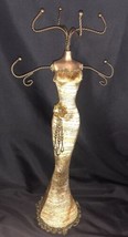 SSSarna The Glam Girl Gold Flower &amp; Bead Mannequin Jewelry Organizer Orig. Box - $29.65