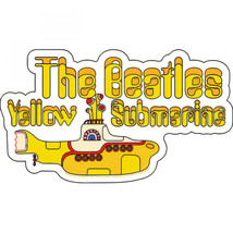 The Beatles Yellow Submarine Sticker Yellow - $9.98