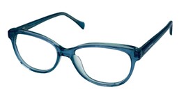 Lucky Brand Big Kids Eyeglass Blue Green Plastic Rectangle VLDB725 49mm - £35.95 GBP