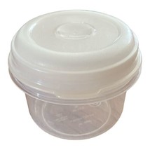 Vintage Rubbermaid Servin&#39; Saver #6 Round 10 Oz. Container 0018 Clear Lid - £7.25 GBP