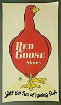 1970&#39;s Red Goose Shoes Window Sign Half the fun of having feet.  S50 - £23.51 GBP