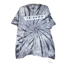 Love Tribe Womens Friends TV Show Gray Tie Dye Short Sleeve T-Shirt Size Large - £7.82 GBP