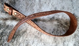 Cowboy Pro Western Leather Belt 30&quot; NEW Light/Medium oil - $40.58