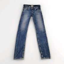 Big Star Maddie Skinny Jeans Women 25R Mid Rise Stretch Blue Faded Wash ... - $28.70
