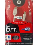 GE USB 2.0 DEVICE CABLE 6 Ft Windows &amp; Macintosh HO97891 NEW-SEALED - €3,35 EUR
