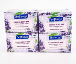 SoftSoap Caring Lavender Moisturizing Body Bar Soap 2ct Lot of 4 - $28.98