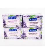 SoftSoap Caring Lavender Moisturizing Body Bar Soap 2ct Lot of 4 - $28.98