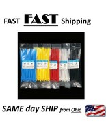 Small cable straps colored zip wire cable ties BLUE RED YELLOW SGS Certi... - £7.14 GBP