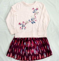 Little Girls Pleated Magenta Skort and Pink Knit Top Sonoma Size 5 Barel... - $9.89