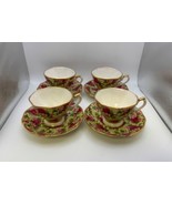 Set of 4 Royal Albert OLD COUNTRY ROSES Chintz Cups &amp; Saucers - $249.99