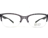 Kenzo Eyeglasses Frames KZ 2235 C02 Purple Square Half Rim 53-19-135 - £51.19 GBP