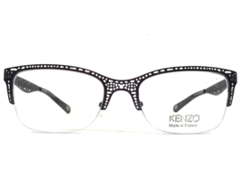 Kenzo Eyeglasses Frames KZ 2235 C02 Purple Square Half Rim 53-19-135 - £52.31 GBP