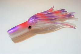 Big Game Fishing Trolling Lure Semi Soft Range 4.5&quot; White/Purple/Red Pack of 5 - £23.01 GBP