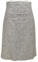 Rebecca Taylor Tweed Pencil Skirt Straight Black White Sz 4 - £93.11 GBP