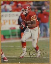 NFL Football LARRY JOHNSON Kansas City Chiefs #27 Original Autograph Photo - £16.54 GBP