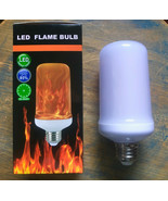 Flame effect led light bulb simulated fire light flicker nature, e26 usa - £7.78 GBP