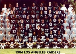 1984 LOS ANGELES RAIDERS LA 8X10 TEAM PHOTO FOOTBALL PICTURE NFL - £3.88 GBP