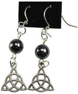Hematite Triqueta Pierced Earrings! - $145.17 MXN
