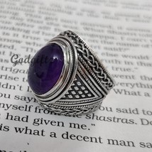 Amethyst Ring | Men&#39;s Ring | 925 Sterling Silver Handmade Ring | Anniversary Rin - $82.19